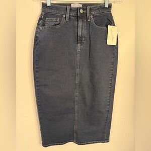 Universal Thread denim jeans midi skirt SZ 00